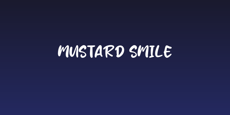Mustard Smile Social Header