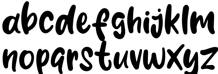 Mustard Smile Font LOWERCASE