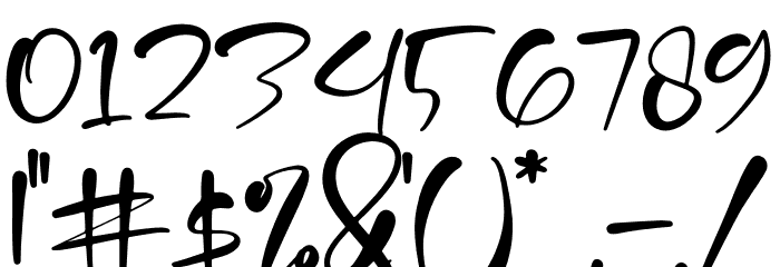 Mustard Font OTHER CHARS