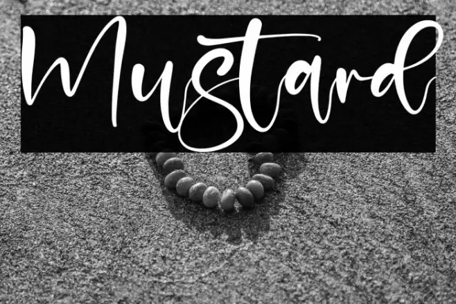 Mustard Font examples
