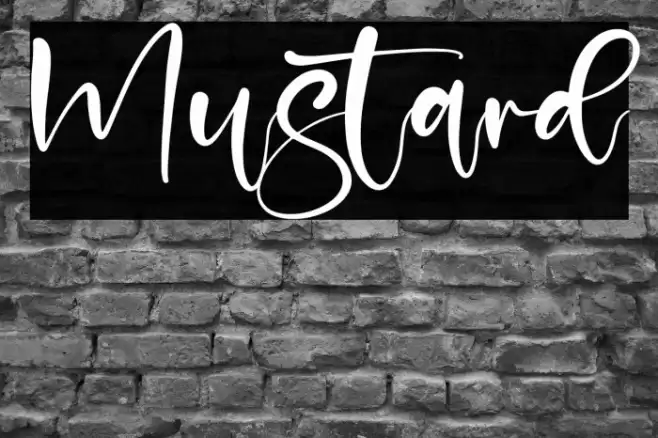 Mustard Font examples