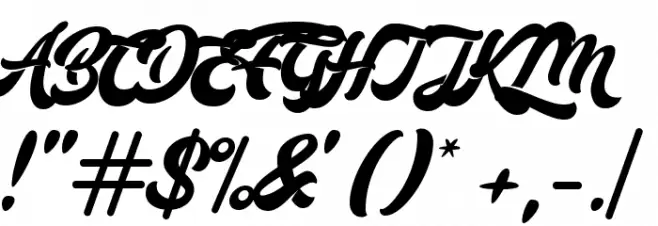 Mustardo Font OTHER CHARS