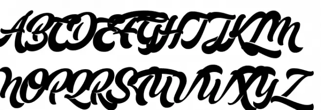 Mustardo 字体 大写