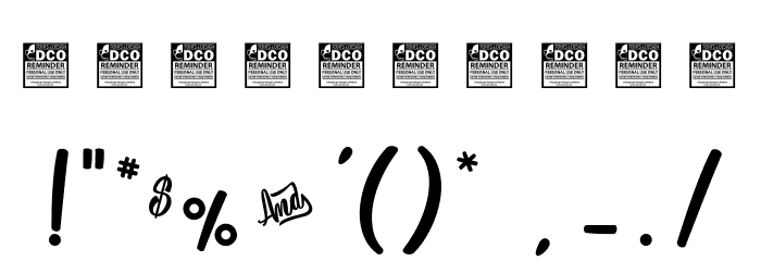 Mustardy_PersonalUseOnly Font OTHER CHARS