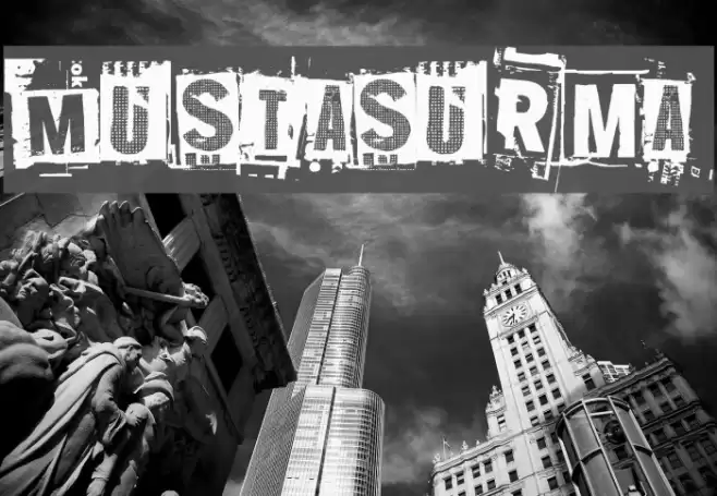 Mustasurma Font examples
