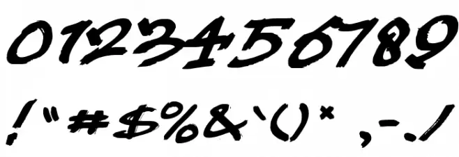 Mustbrow Font OTHER CHARS