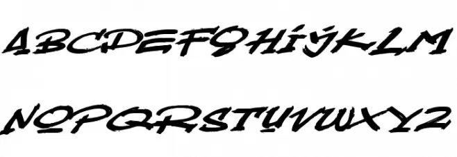 Mustbrow फ़ॉन्ट लोअरकेस