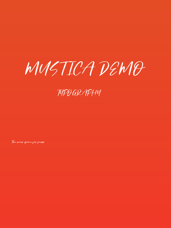 Mustica Demo Poster
