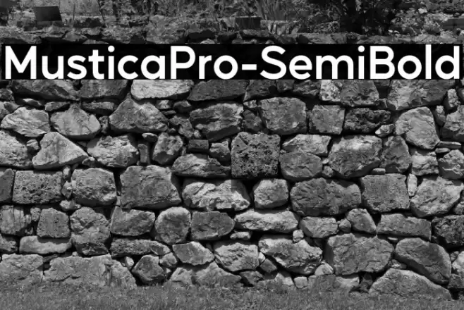 MusticaPro-SemiBold Font examples