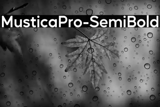 MusticaPro-SemiBold Font examples