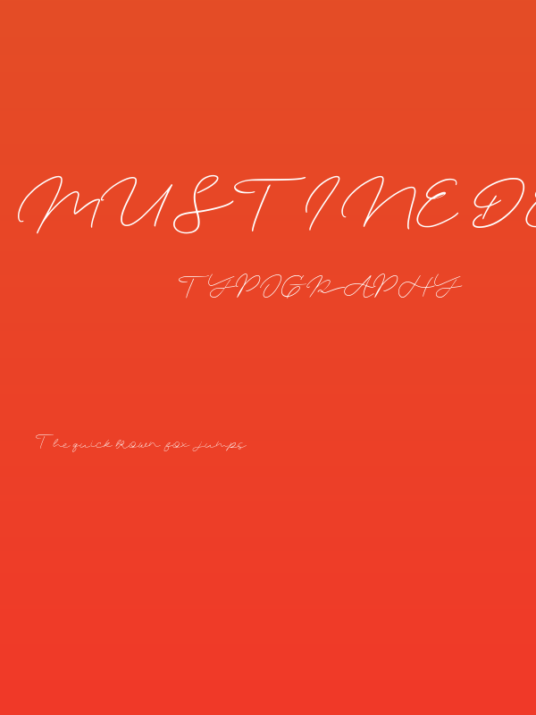 Mustine Demo Poster