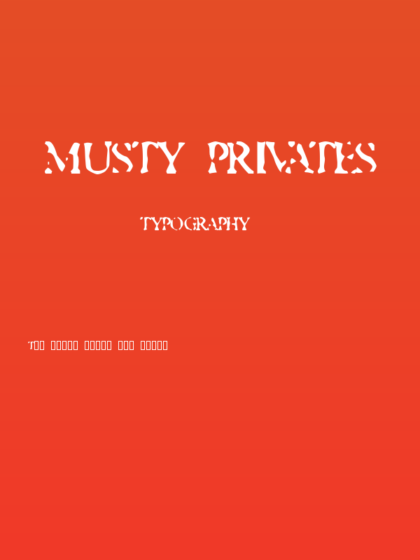 Musty Privates Poster