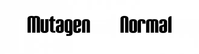 Mutagen  Normal  font caratteri gratis