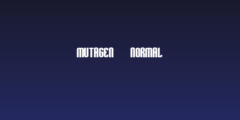Mutagen  Normal Social Header