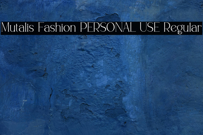 Mutalis Fashion PERSONAL USE Regular Example 3