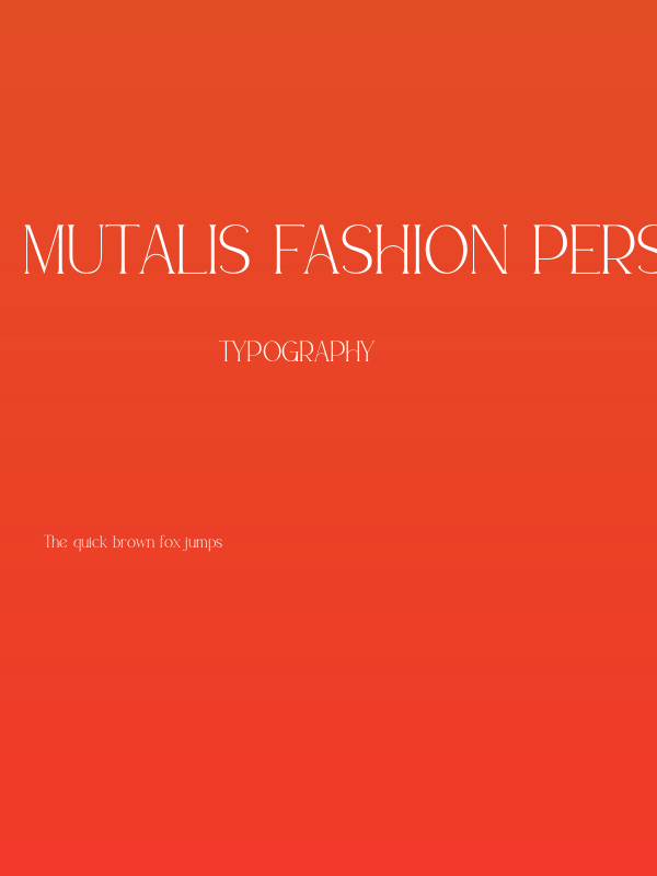 Mutalis Fashion PERSONAL USE Regular Poster