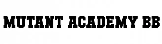 Mutant Academy BB  les polices de caractères gratuit tlcharger