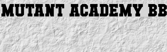 Mutant Academy BB Font examples