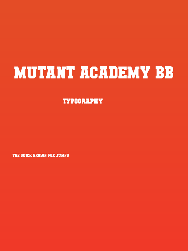 Mutant Academy BB Poster