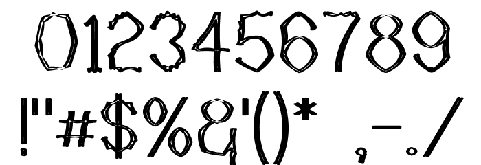 Mutant Bamboo I Font OTHER CHARS