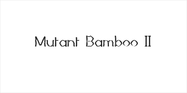 Mutant Bamboo II Logo
