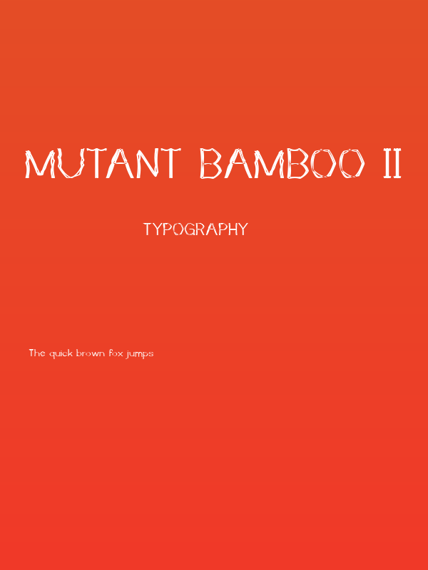 Mutant Bamboo II Poster