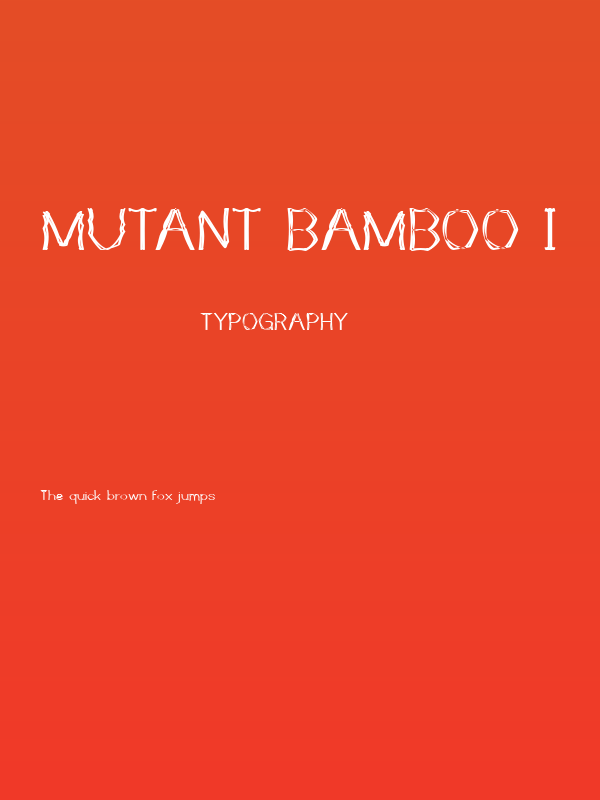 Mutant Bamboo I Poster