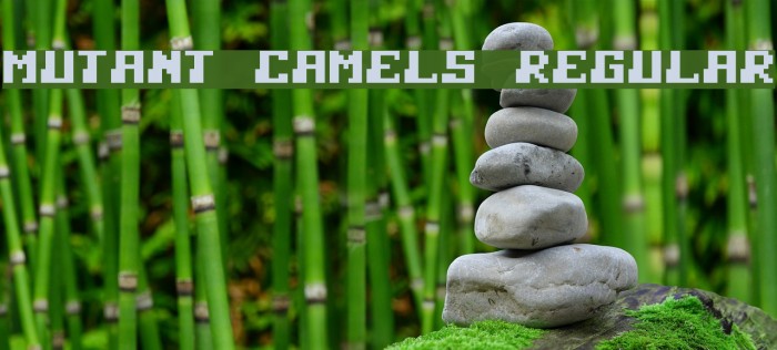 Mutant Camels Regular Font examples