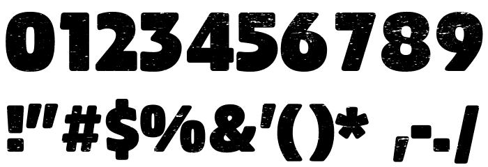 Mutant Hound FREE Font OTHER CHARS