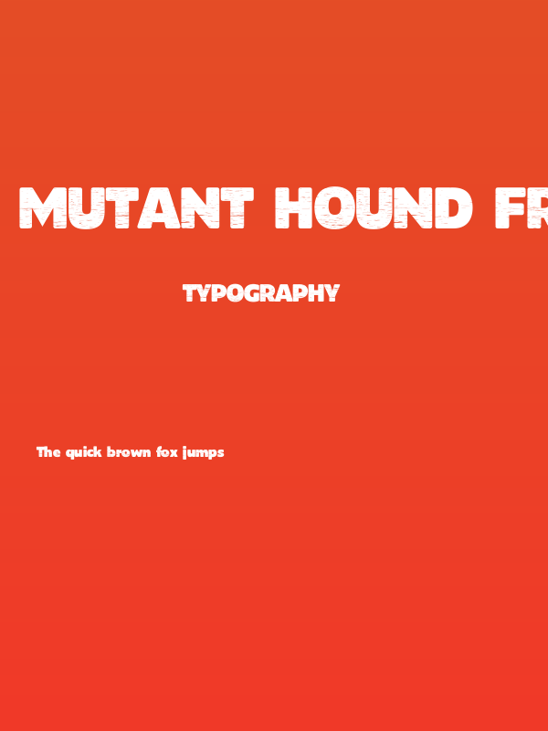 Mutant Hound FREE Poster