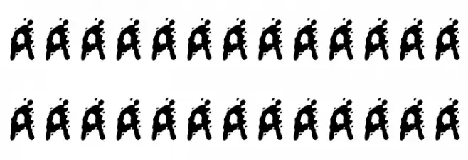 Mutant-Supermodel Schriftart Groß