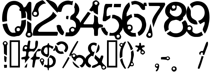 Mutant Font OTHER CHARS