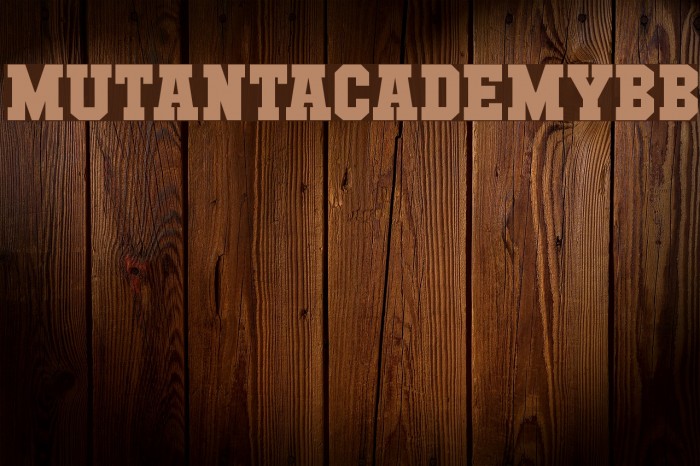 MutantAcademyBB Font examples