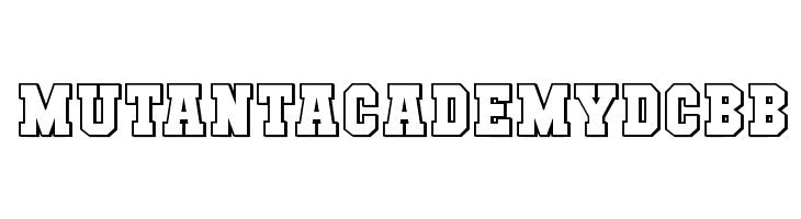 MutantAcademyDCBB Font