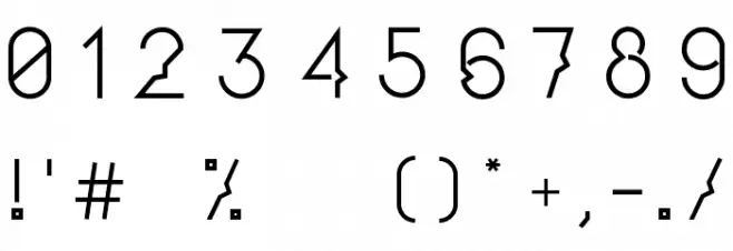 Mutawazi Bold Font OTHER CHARS