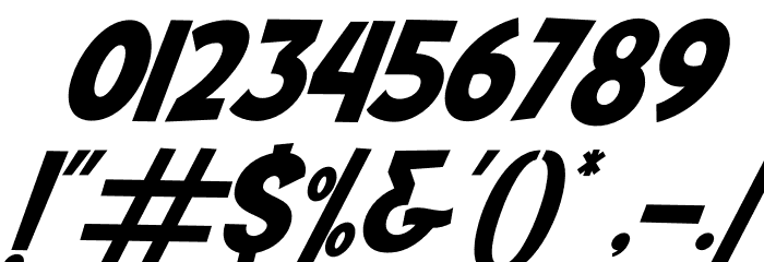 Mutchin Italic Font OTHER CHARS