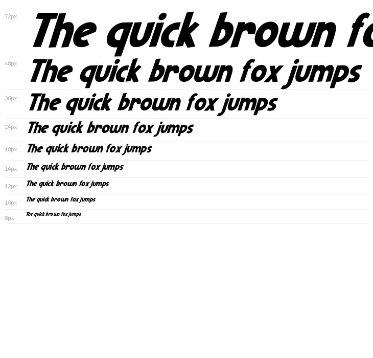 Mutchin Italic Waterfall