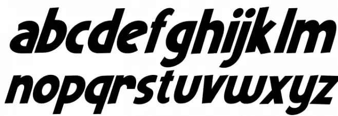 Mutchin Italic फ़ॉन्ट लोअरकेस