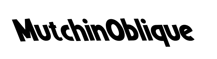 Mutchin Oblique  Descarca Fonturi Gratis
