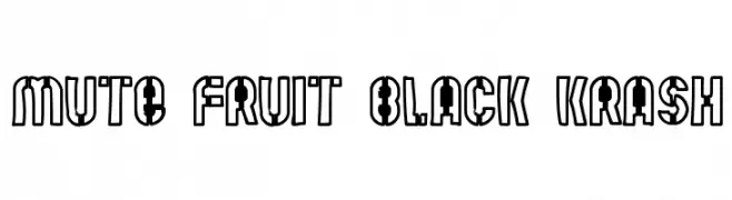 Mute Fruit Black Krash  font caratteri gratis