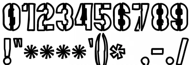 Mute Fruit Black Krash Font OTHER CHARS