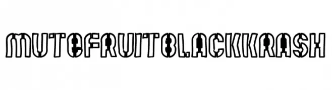 Mute Fruit Black Krash  Free Fonts Download