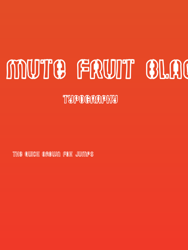 Mute Fruit Black Krash Poster