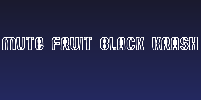 Mute Fruit Black Krash Social Header