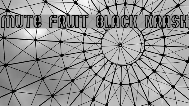 Mute Fruit Black Krash Font examples