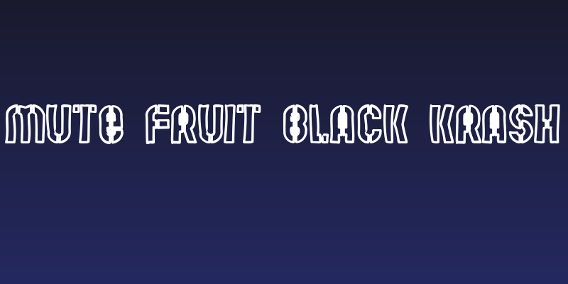 Mute Fruit Black Krash Social Header