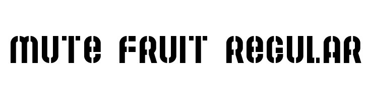 Mute Fruit Regular  Fuentes Gratis Descargar