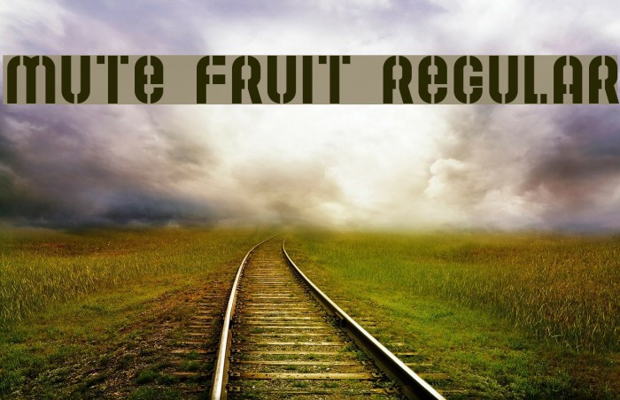 Mute Fruit Regular Font examples