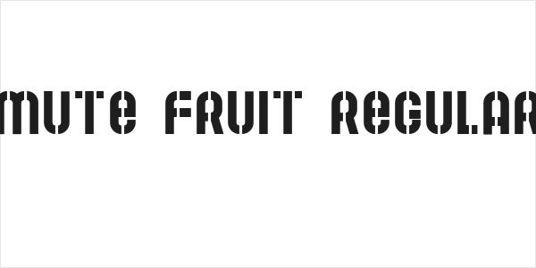 Mute Fruit Regular Logo