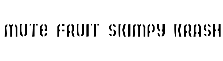 Mute Fruit Skimpy Krash  baixar fontes gratis
